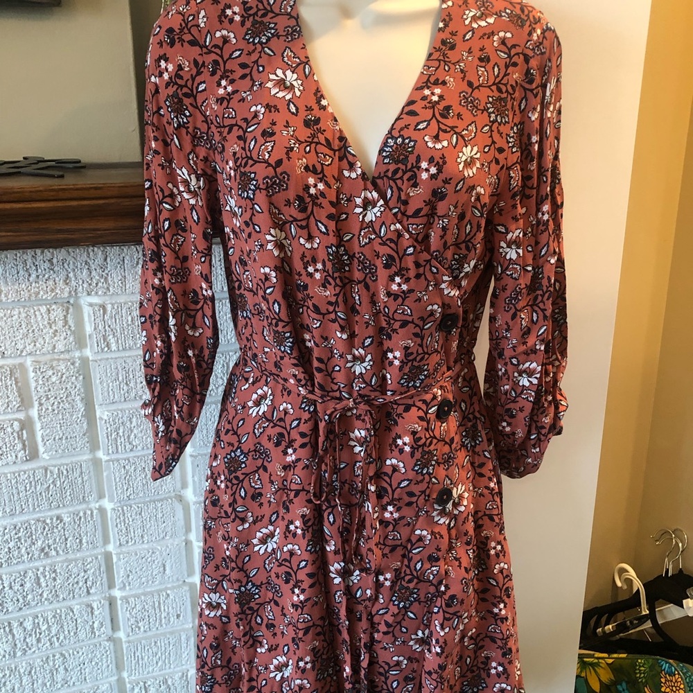 COPY - Frank and Oak Long sleeve Wrap Dress NWOT Small
